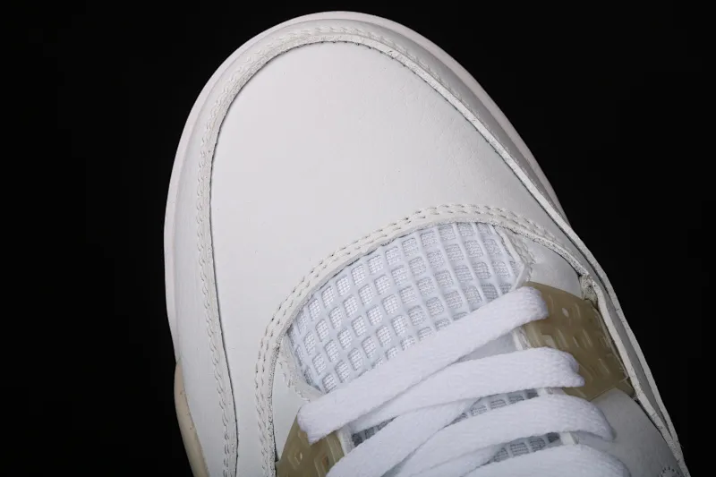 All categories Air Jordan Jordan series basketball shoes Air Jordan 4 G version Air Jordan 4 "Linen" AJ4 Joe 4 beach white gold 487724-118